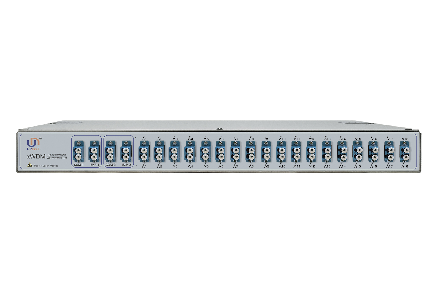 CWDM-мультиплексор/демультиплексор двухволоконный 18-канальный