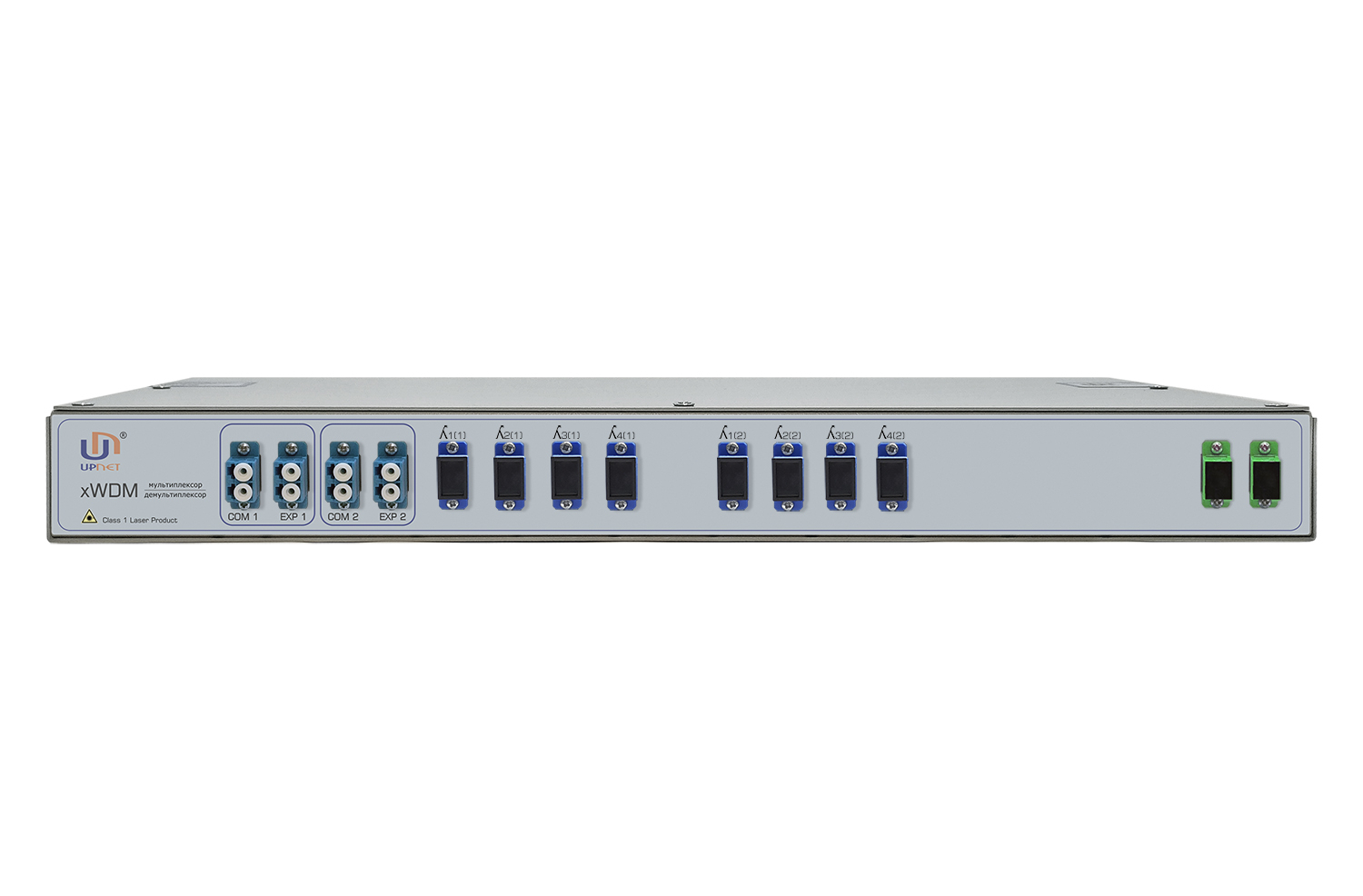 CWDM-мультиплексор/демультиплексор двухволоконный 4-канальный с выделением каналов КТВ