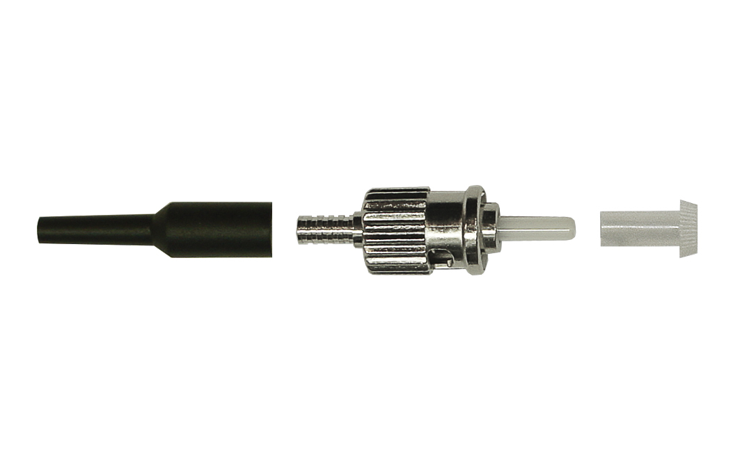 Неразъемный оптический коннектор ST/UPC, одномодовое волокно 0.9 мм